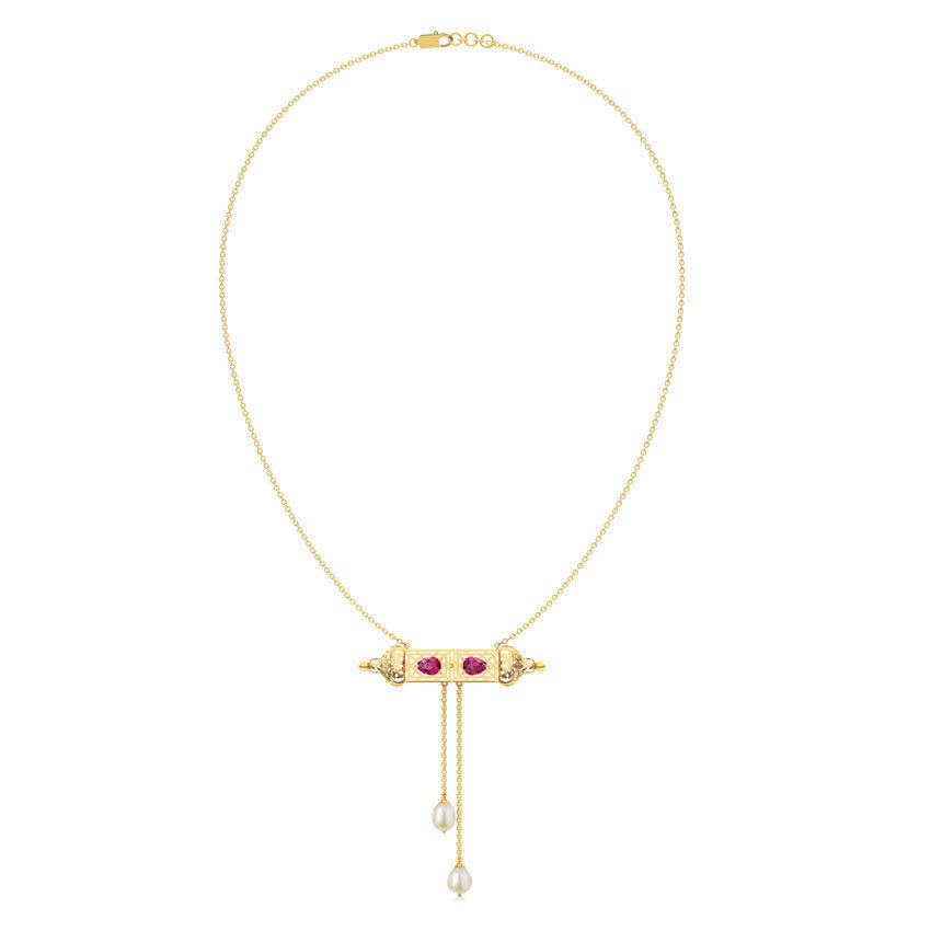 umar Ornate Bar Necklace 3D print model_2