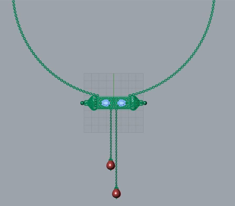 umar Ornate Bar Necklace 3D print model_5