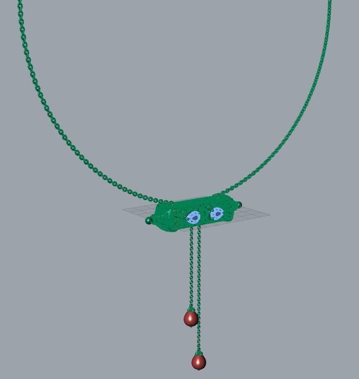 umar Ornate Bar Necklace 3D print model_6