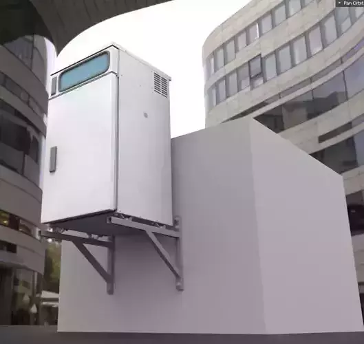 Water Sampling and Monitoring Station Low-Poly Low-poly 3D model