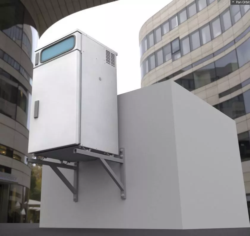 Water Sampling and Monitoring Station Low-Poly Low-poly 3D model_0