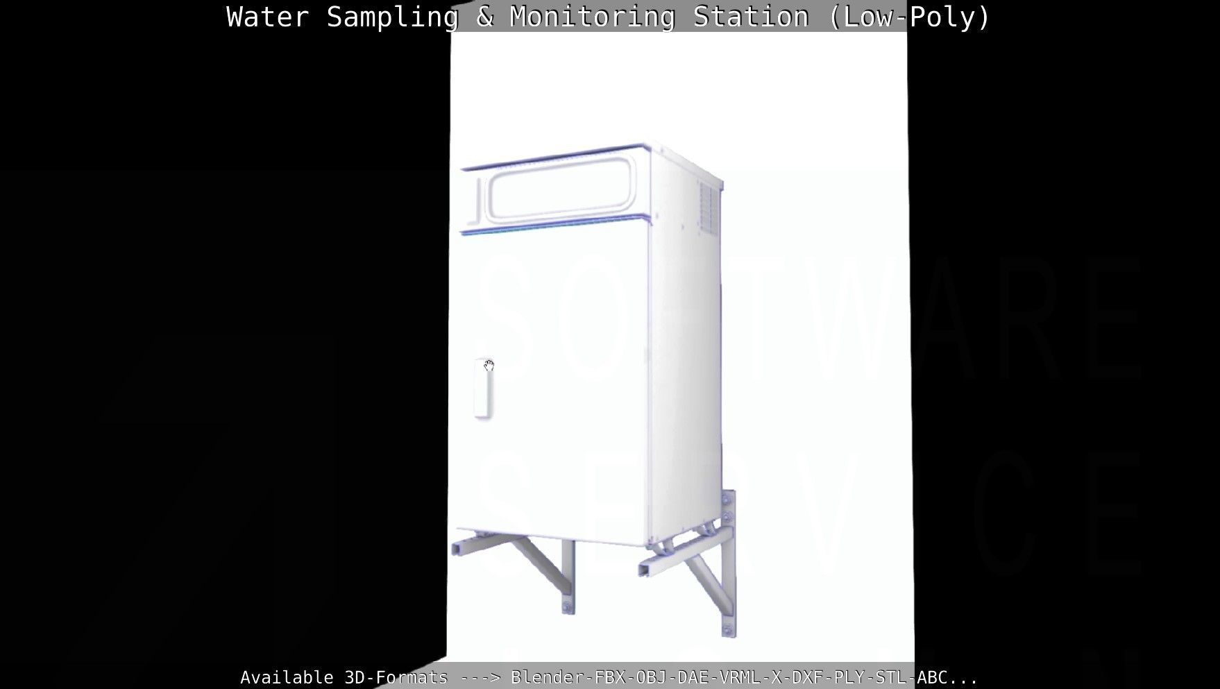 Water Sampling and Monitoring Station Low-Poly Low-poly 3D model_73