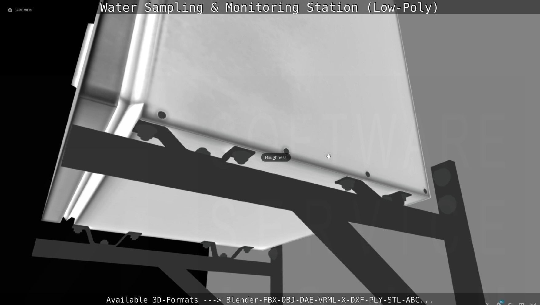 Water Sampling and Monitoring Station Low-Poly Low-poly 3D model_81