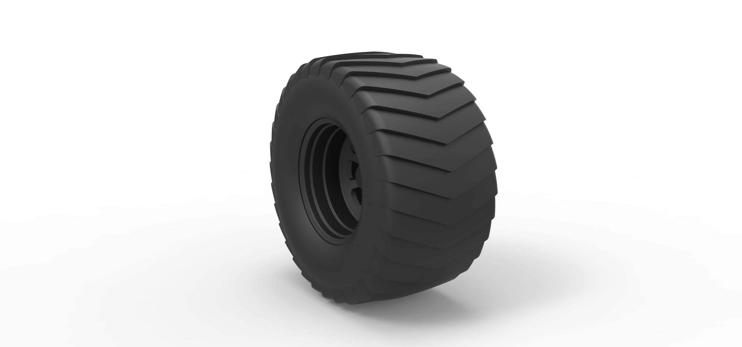 Wheel from Pulling truck 3D print model_1