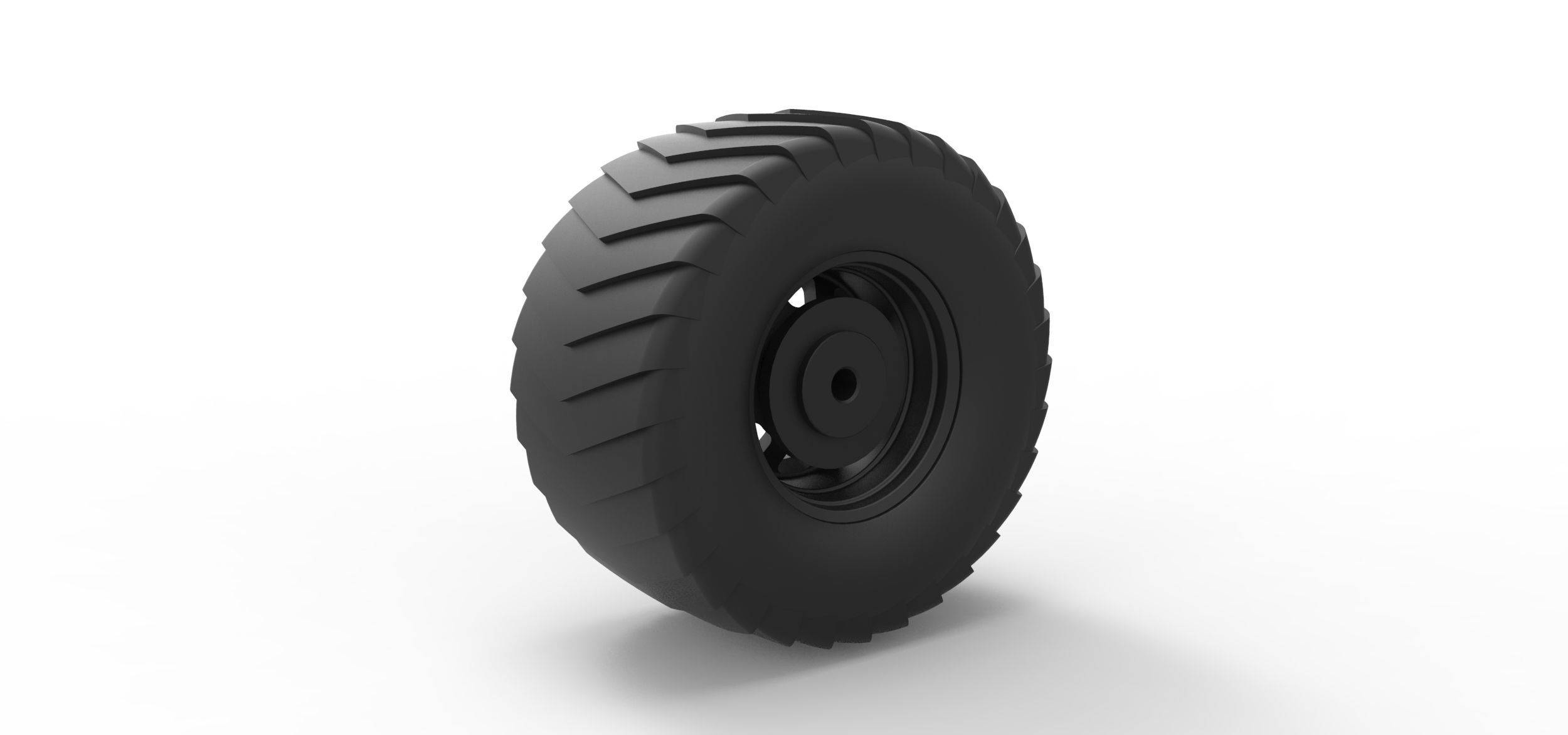 Wheel from Pulling truck 3D print model_3
