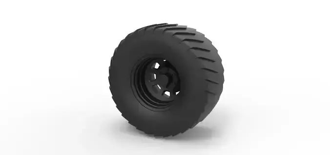 Wheel from Pulling truck 3D print model