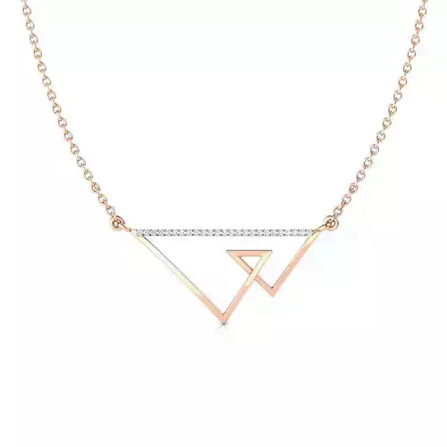 Duo v Geometric Necklace