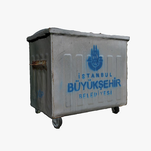 Garbage Container Low-poly 3D model