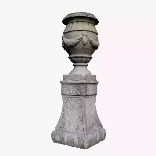 Medieval Vase Low-poly 3D model