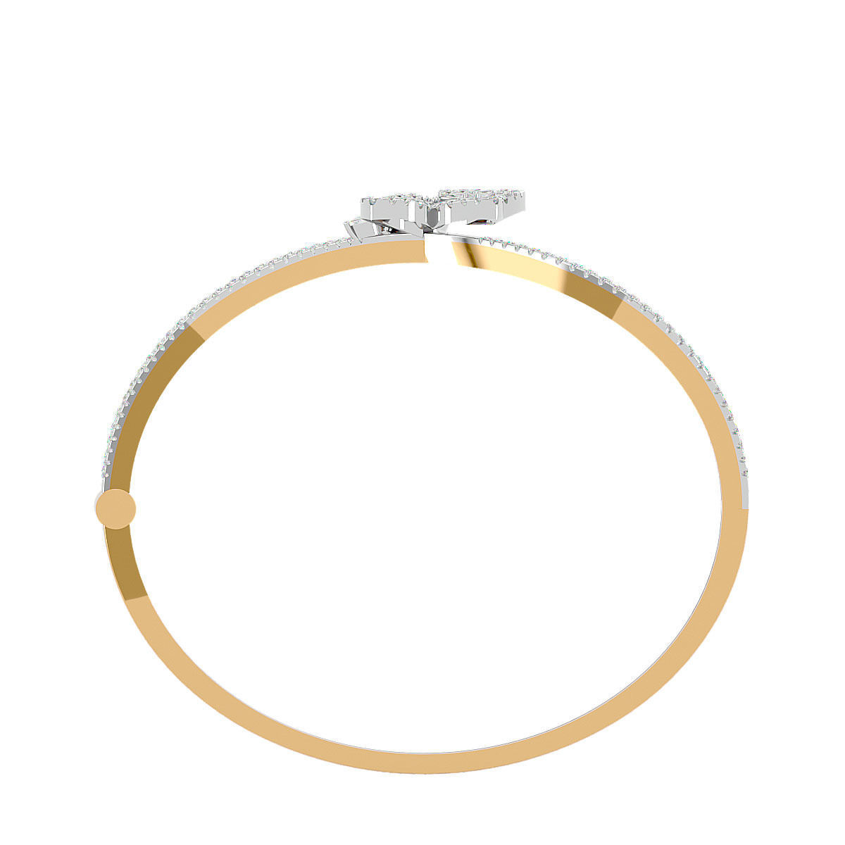 Flower Diamond bracelets 3dm stl render detail 3D print model 3D print model_6