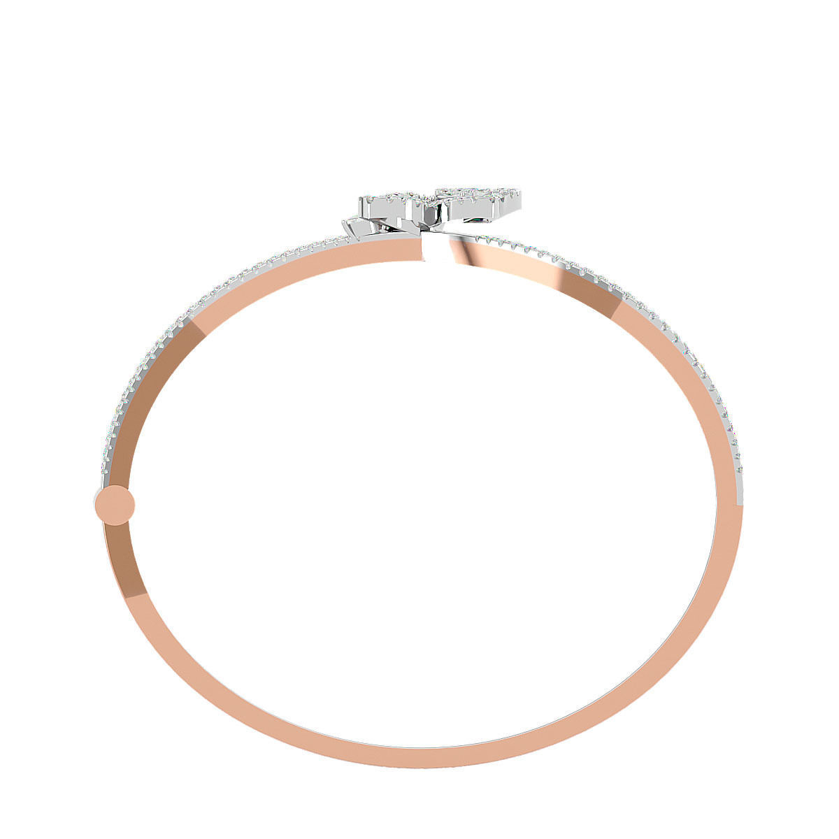 Flower Diamond bracelets 3dm stl render detail 3D print model 3D print model_11