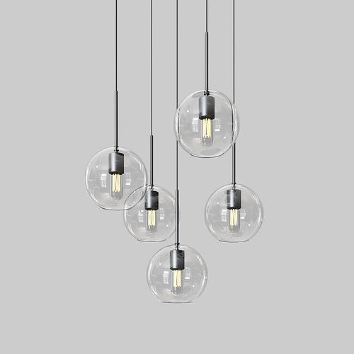 Jamie Cluster Pendant Light 3D model