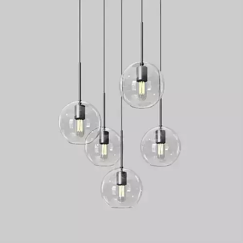Jamie Cluster Pendant Light 3D model