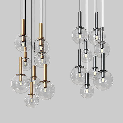 Sonneman Bubbles 8 Light Multi Pendant 3D model