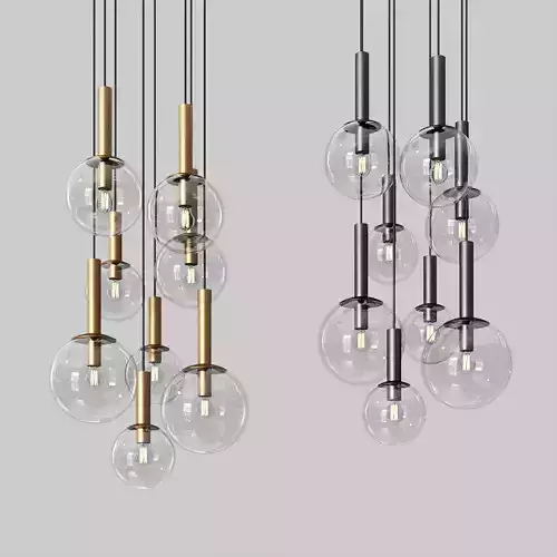 Sonneman Bubbles 8 Light Multi Pendant 3D model
