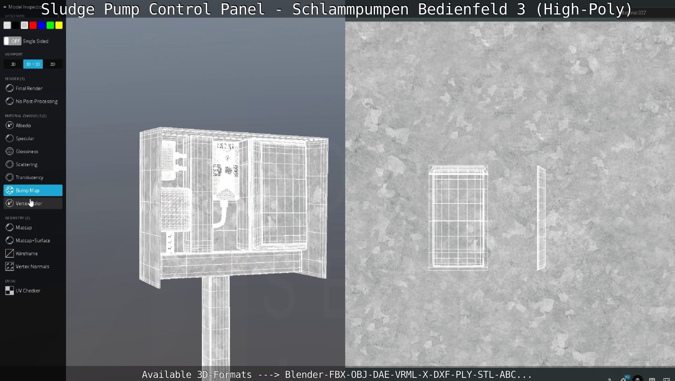 Sludge Pump Control Panel - Schlammpumpen Bedienfeld 3 High-Poly 3D model_98