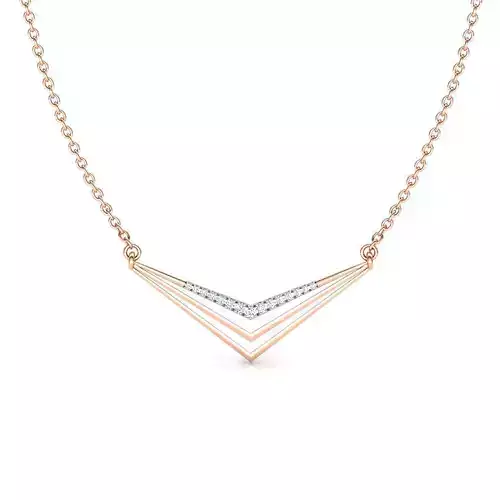 Piramid Geometric Necklace