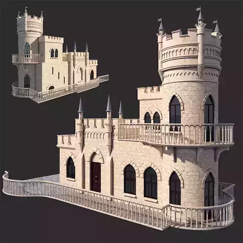Castle swallow 3D model