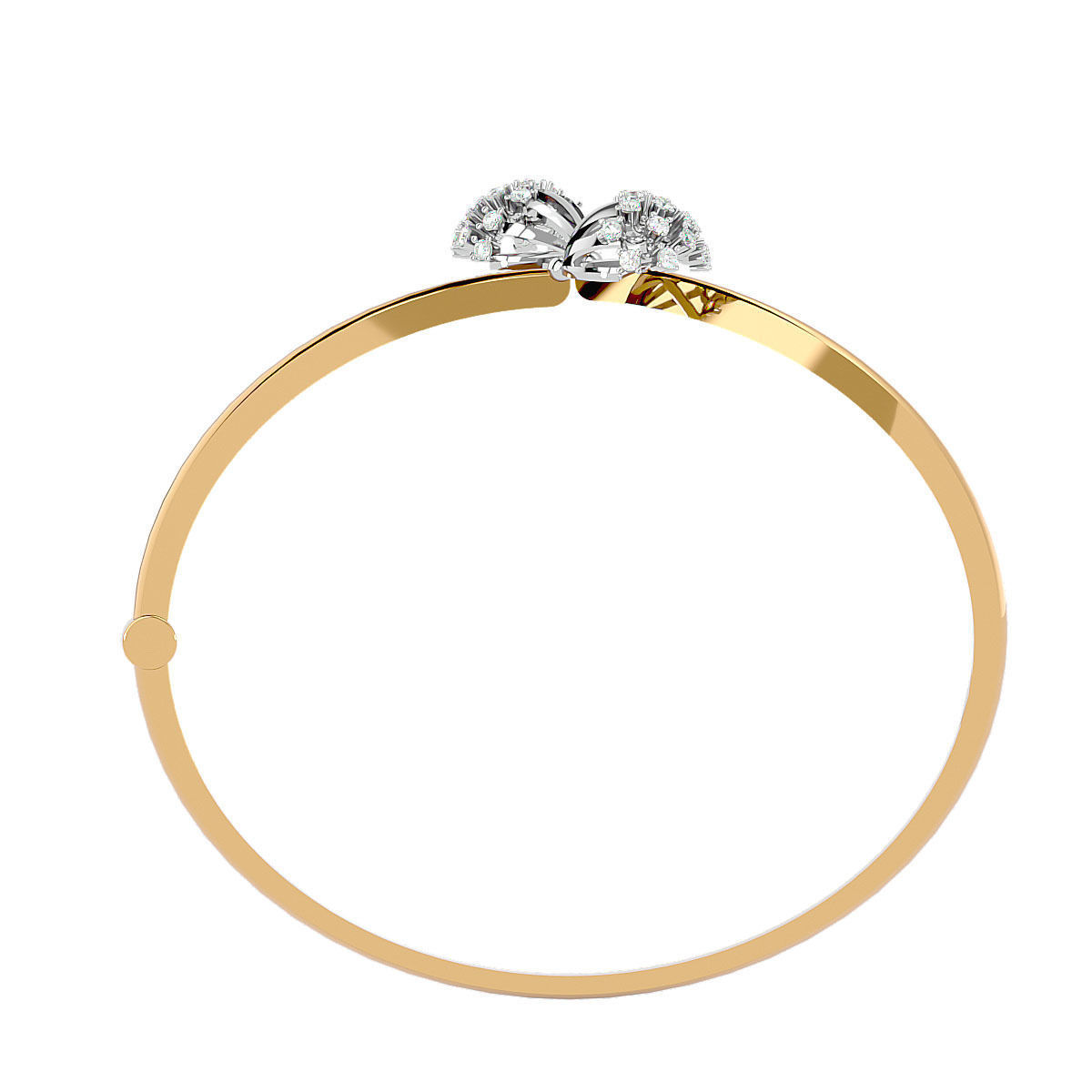 Blooming Flower Diamond Bracelet 3dm stl render detail 3D print model_10