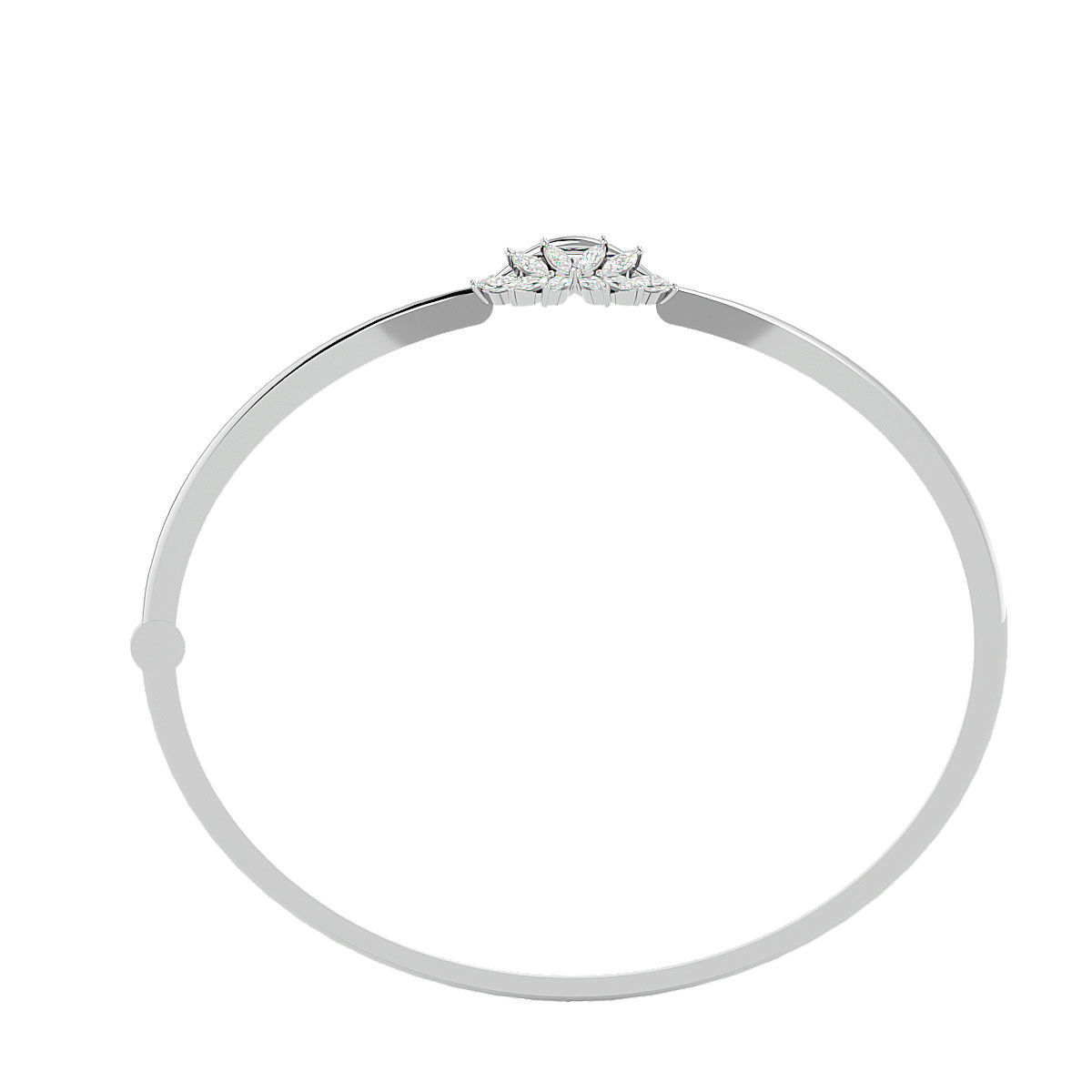 Blooming Flower Diamond Bracelet 3dm stl render detail 3D print model_10