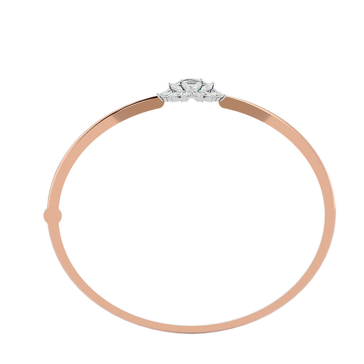 Blooming Flower Diamond Bracelet 3dm stl render detail 3D print model_9