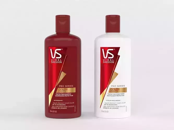 Vidal Sassoon ColorFinity Shampoo and Conditioner 3D model