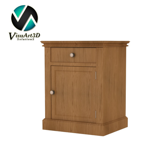 furniture 1 Archie Bedside Cabinet 3D model
