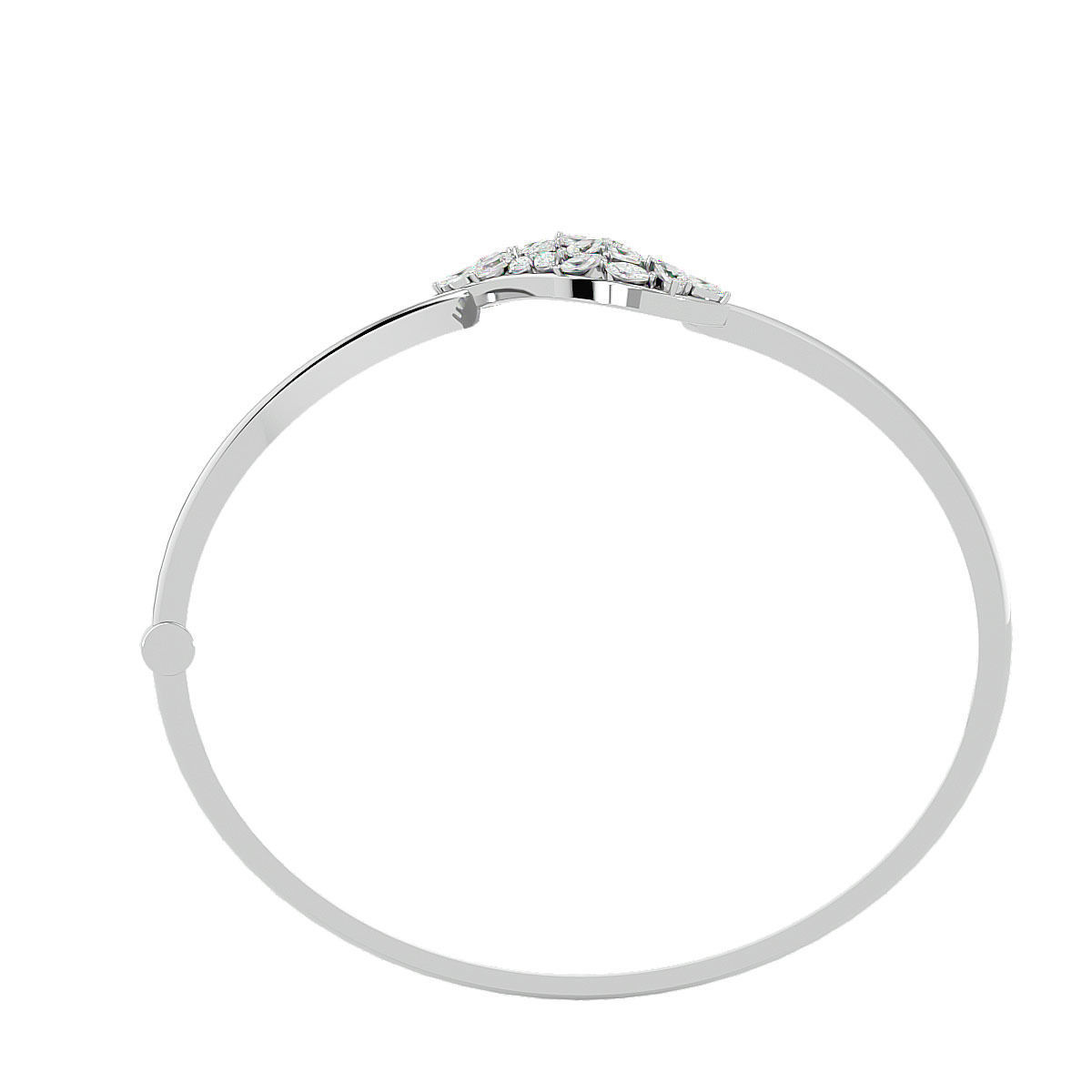 Leaf Pear Diamond Bracelet 3dm stl render detail 3D print model_14