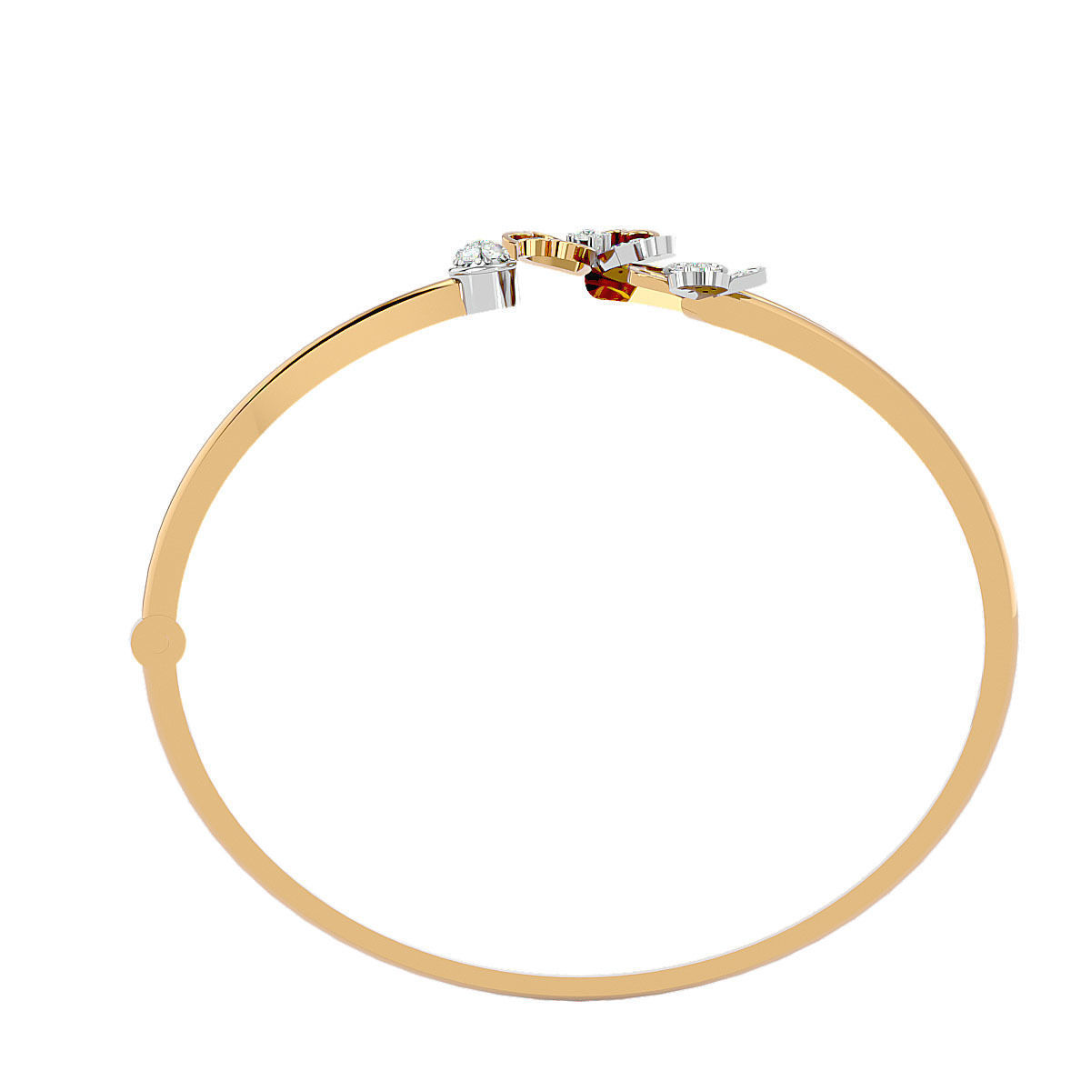 Blooming Flower Bracelet 3dm stl render detail 3D print model 3D print model_6