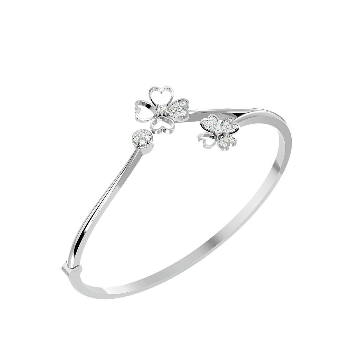 Blooming Flower Bracelet 3dm stl render detail 3D print model 3D print model_7