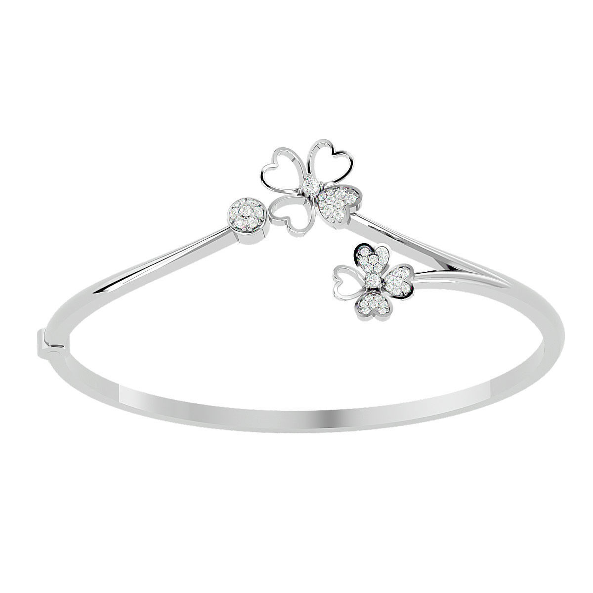 Blooming Flower Bracelet 3dm stl render detail 3D print model 3D print model_11