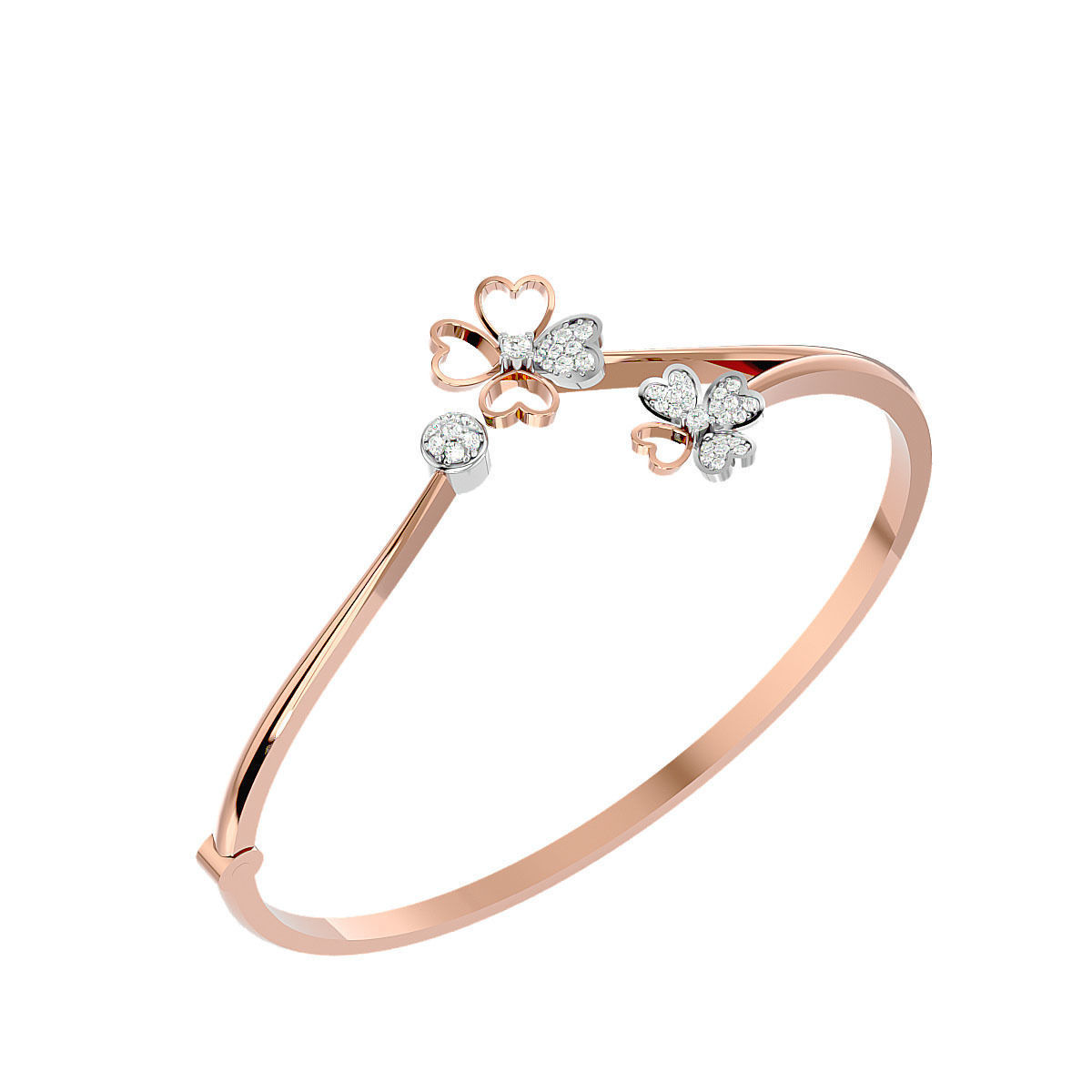 Blooming Flower Bracelet 3dm stl render detail 3D print model 3D print model_4