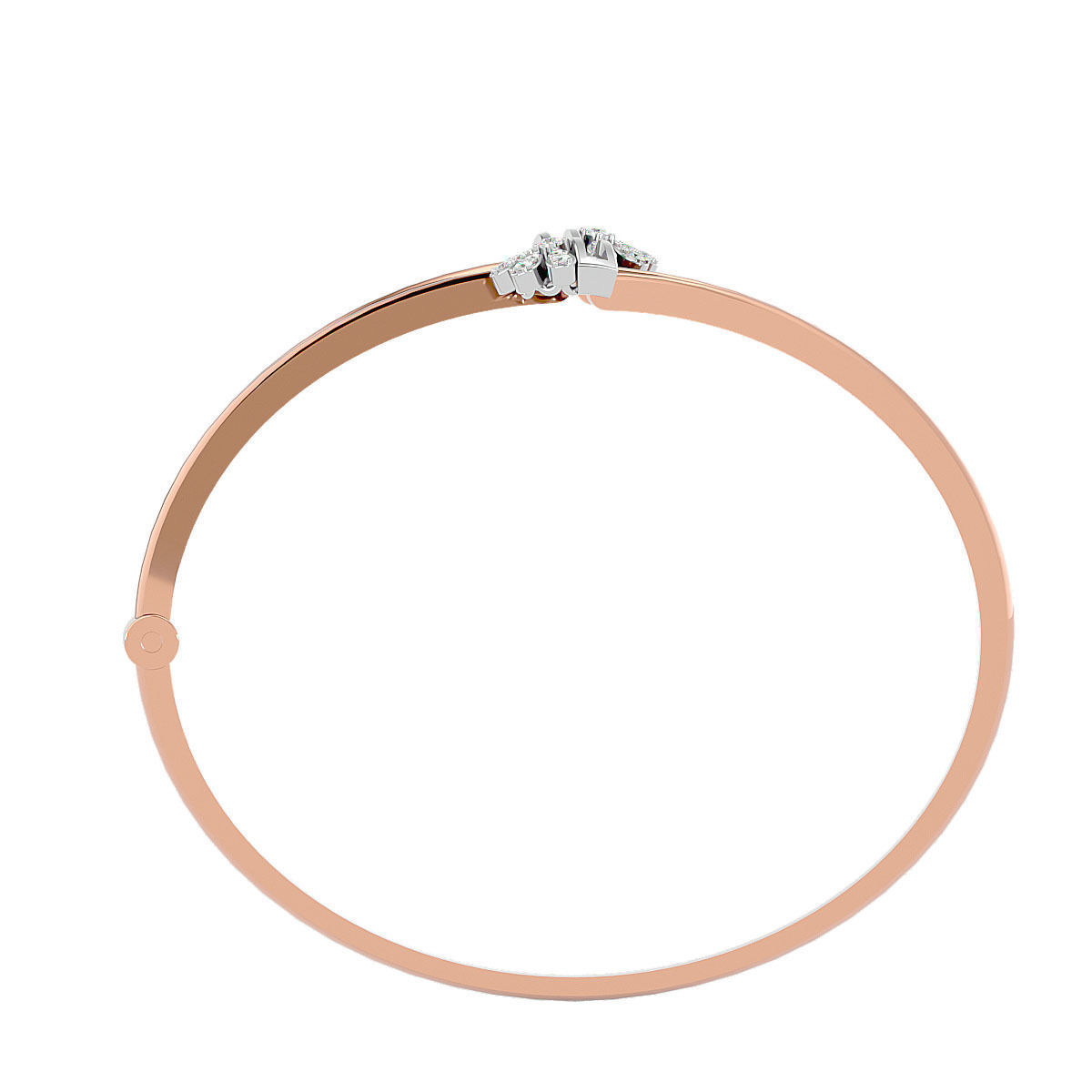 Blooming Flower Diamond Bracelet 3dm stl render detail 3D print model_13