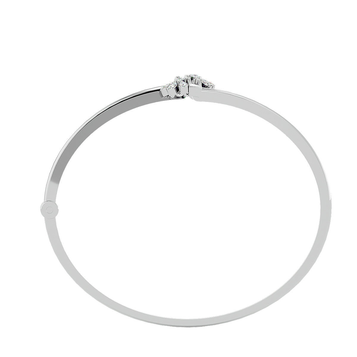 Blooming Flower Diamond Bracelet 3dm stl render detail 3D print model_10