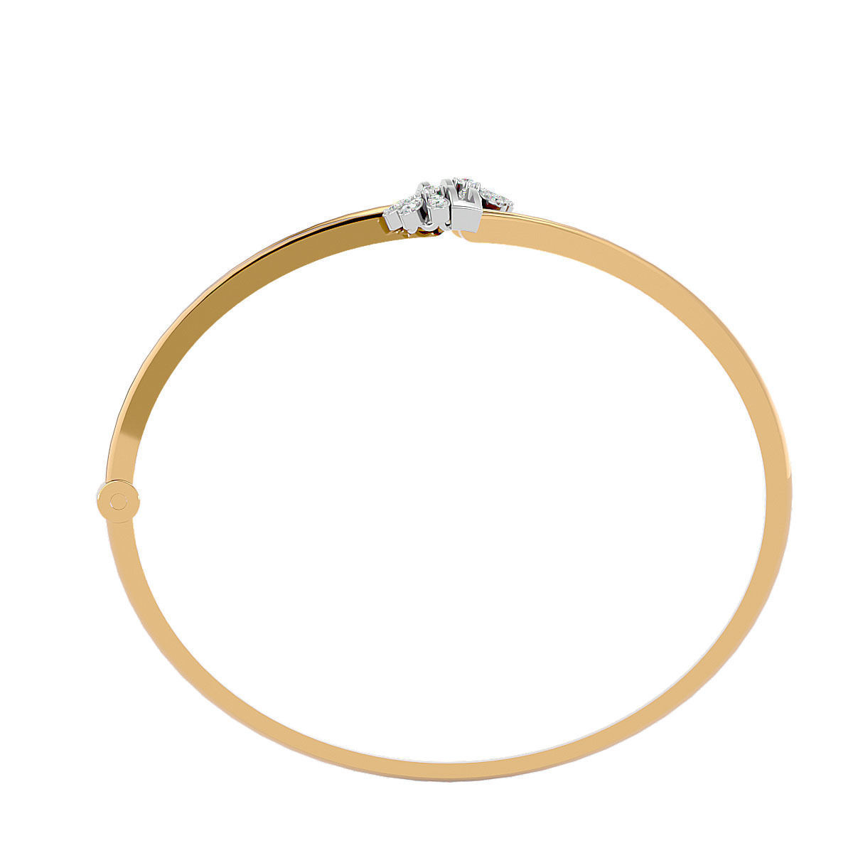 Blooming Flower Diamond Bracelet 3dm stl render detail 3D print model_11