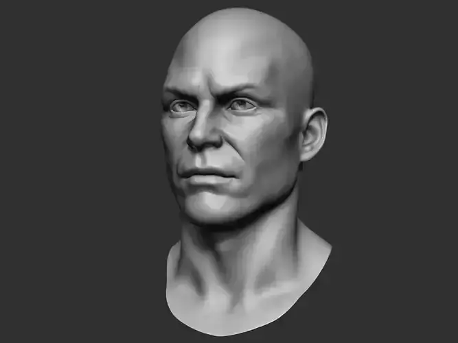 Male Head Sculpt 02