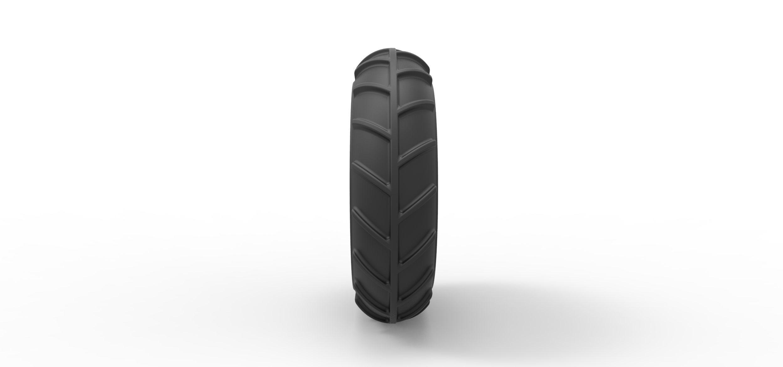 Front wheel from Mud dragster 3D print model_2
