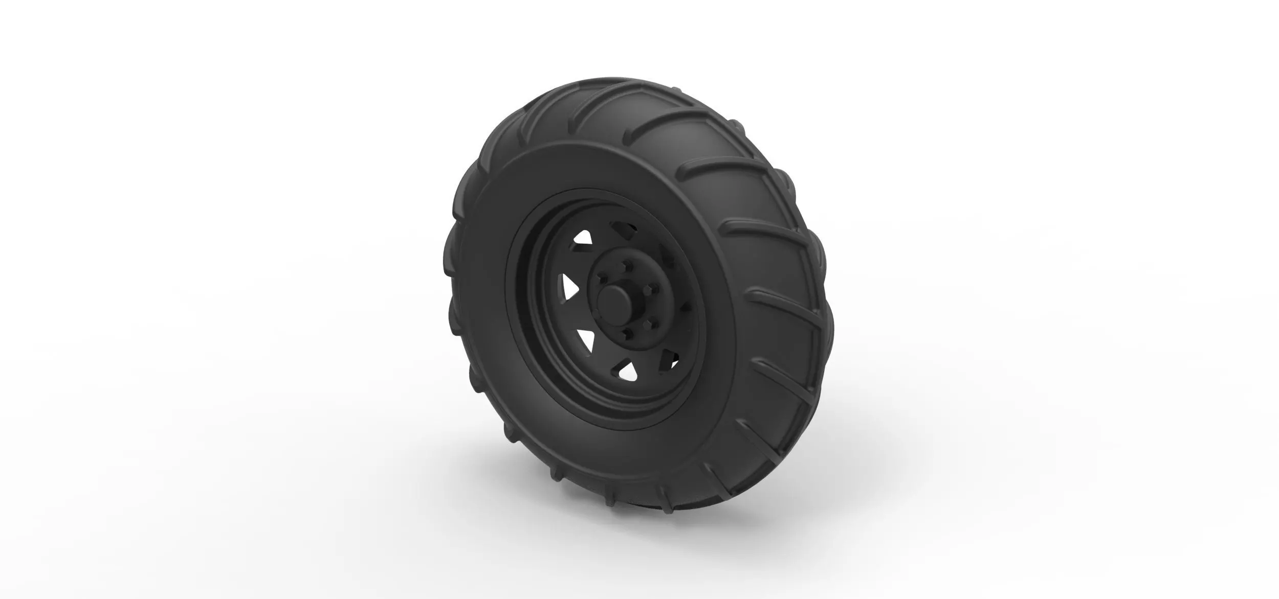 Front wheel from Mud dragster 3D print model_0