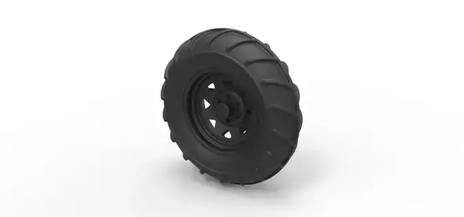 Front wheel from Mud dragster