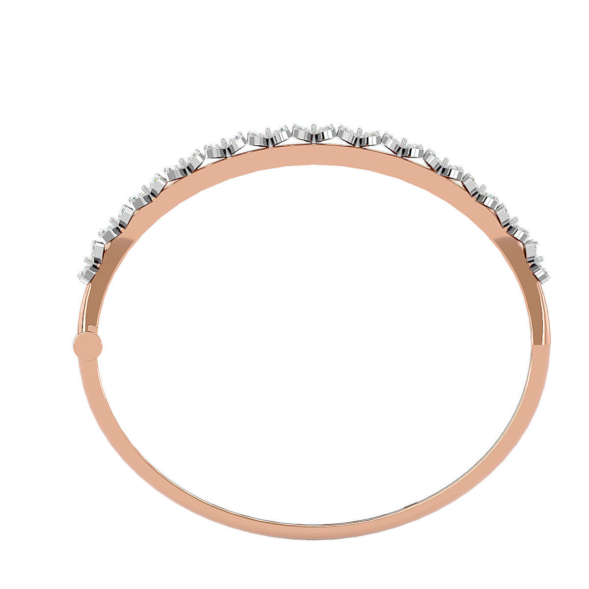 Flower and Leaf Bracelet 3dm stl render detail 3D print model_9