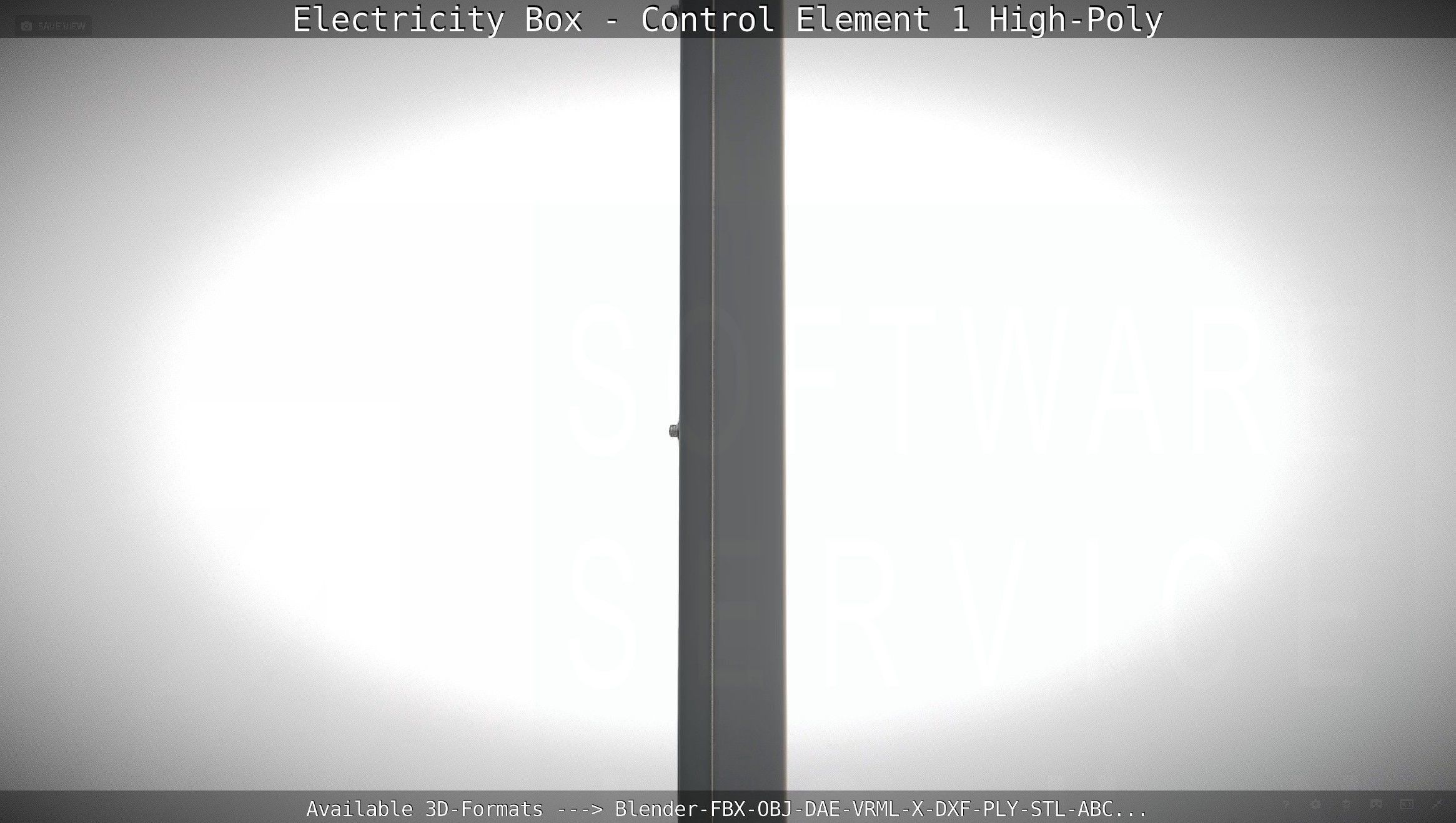 Electricity Box - Control Element 1 High-Poly Version 3D model_31