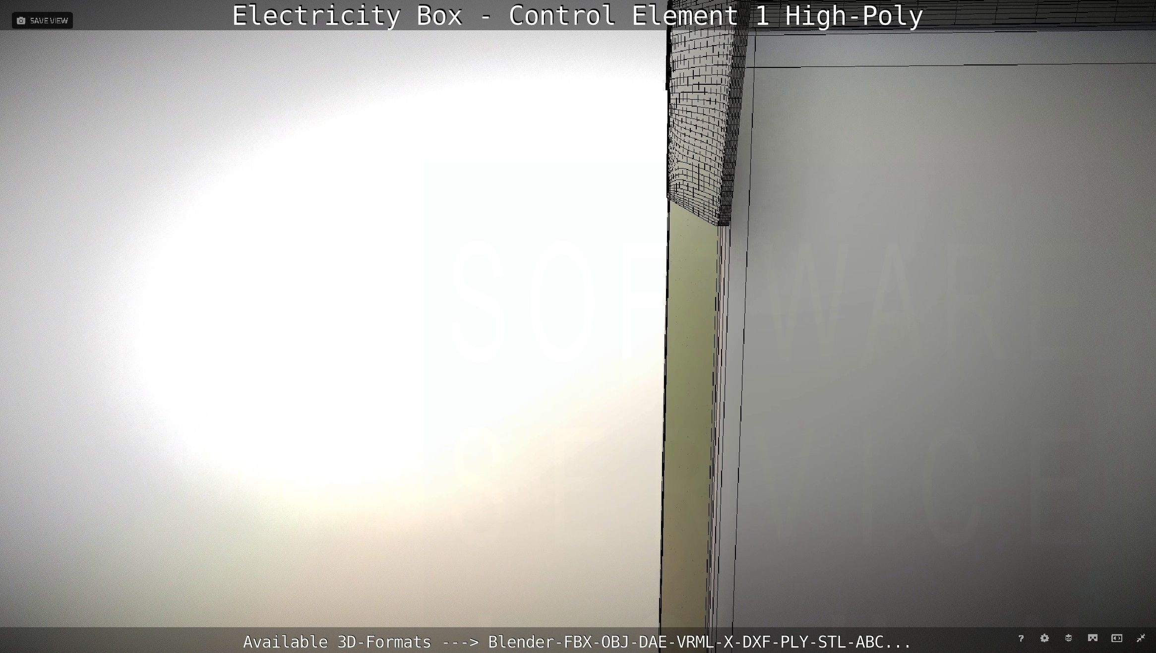 Electricity Box - Control Element 1 High-Poly Version 3D model_74