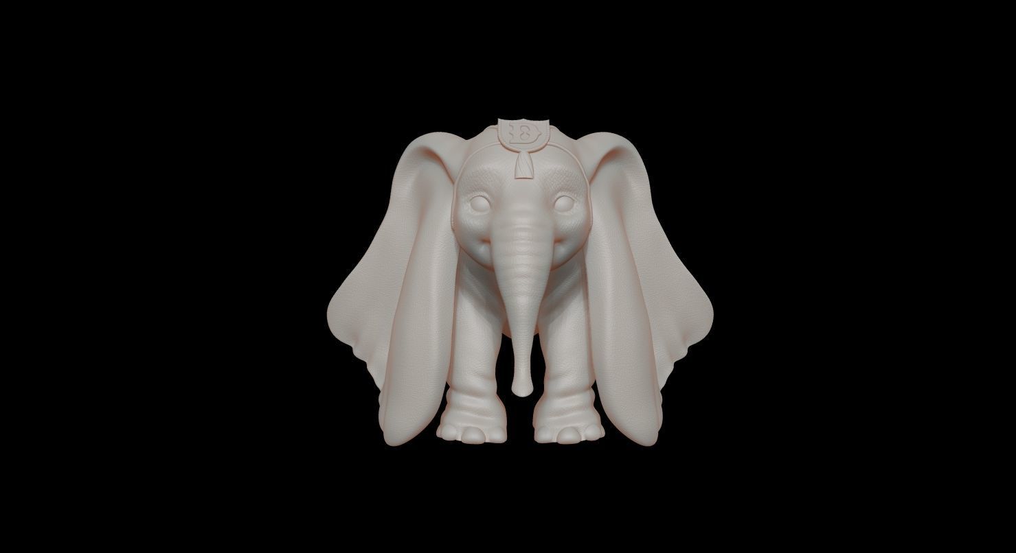 Fanart Baby Elephant - Dumbo 3D print model_3