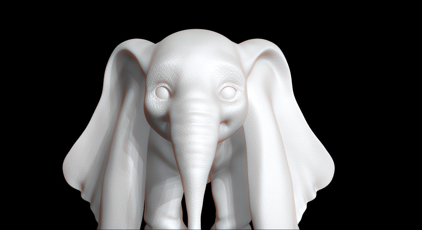 Fanart Baby Elephant - Dumbo 3D print model_1