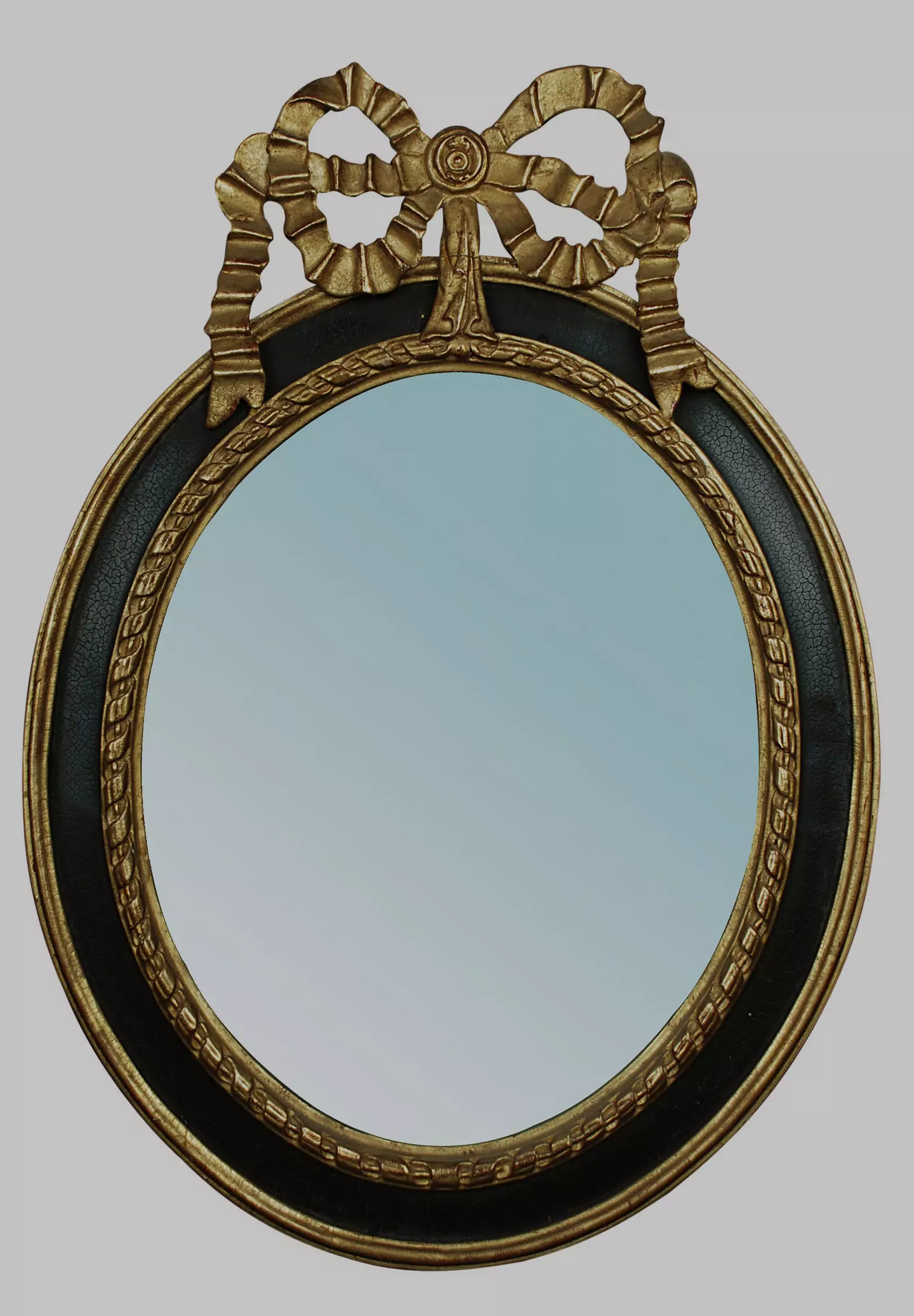 Mirror gold and with bow 3D model_0