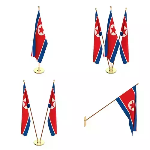 North Korea Flag Pack