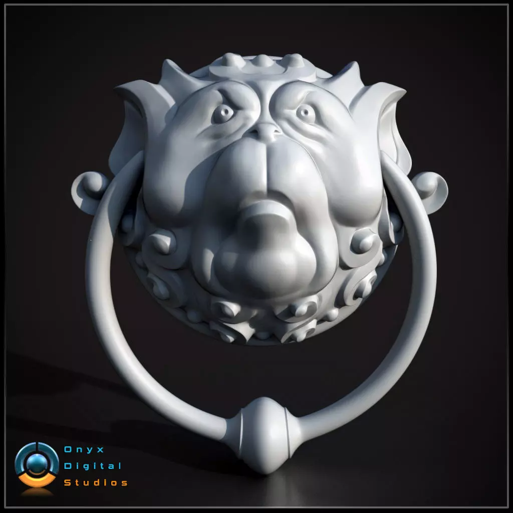 Labyrinth inspired Door knockers 3D print model