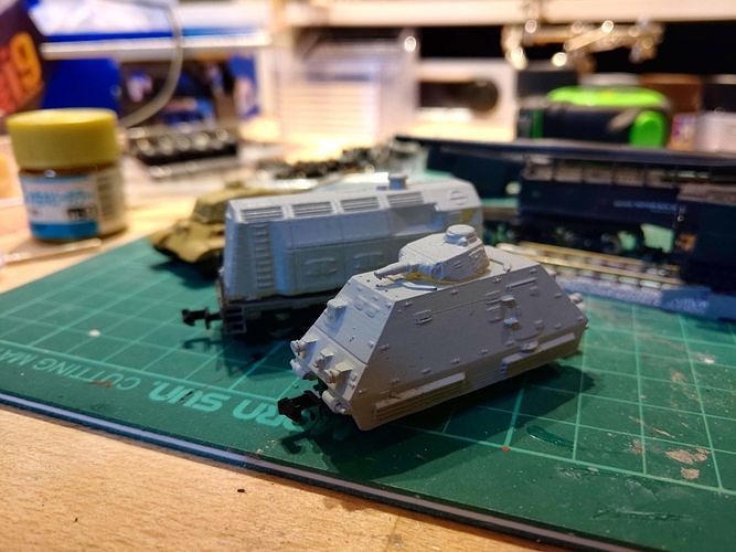 ARTILLERIEWAGEN NSize Armored train 3D print model