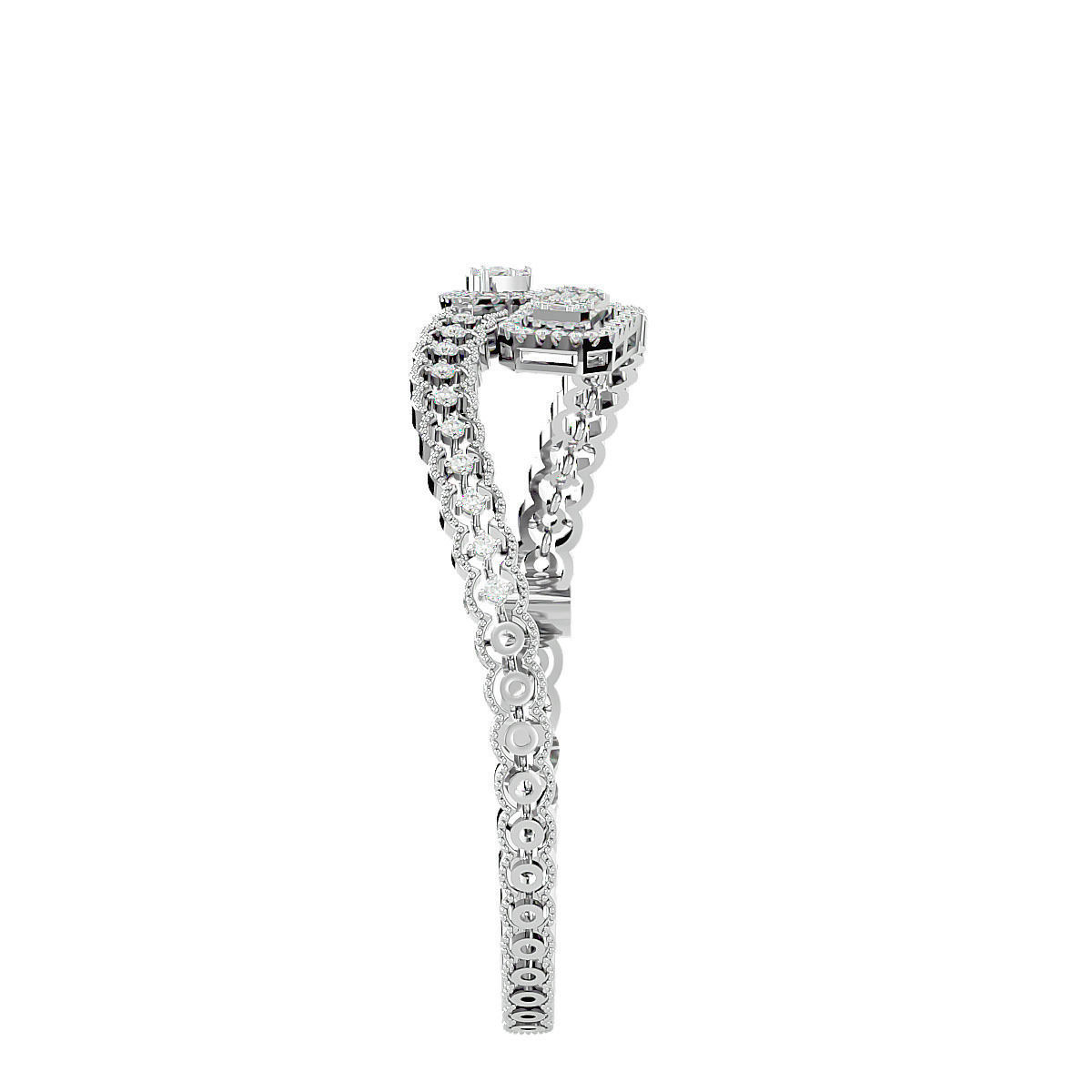 Diamond Bracelet 3dm stl render detail 3D print model 3D print model_8