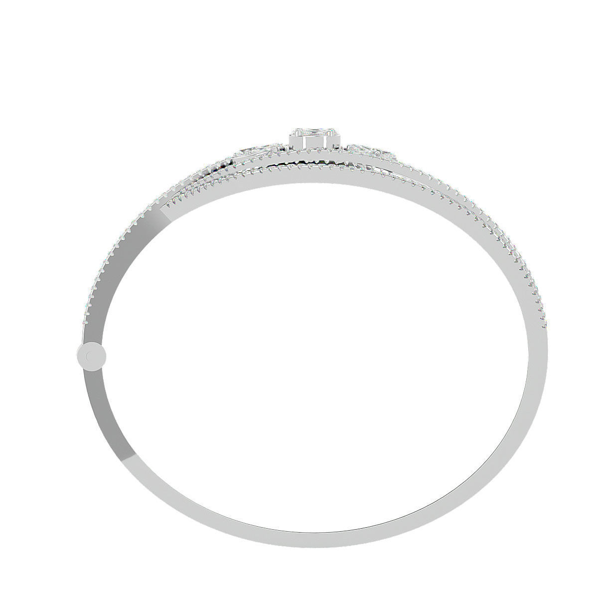 Women Diamond bracelets 3dm stl render detail 3D print model 3D print model_3